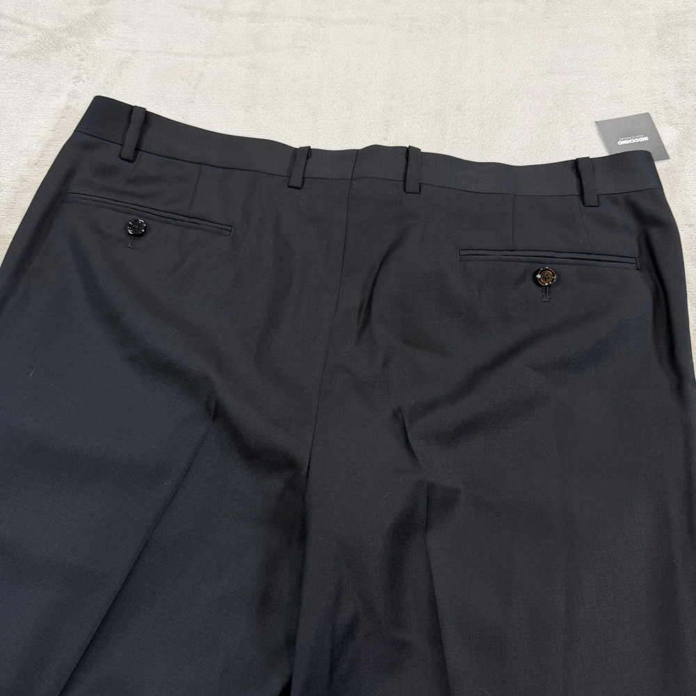 NEW Indochino Mens 38x30 Black Wool Flat Front Straight Leg Dress Pants SOHO 25 - Picture 3 of 14